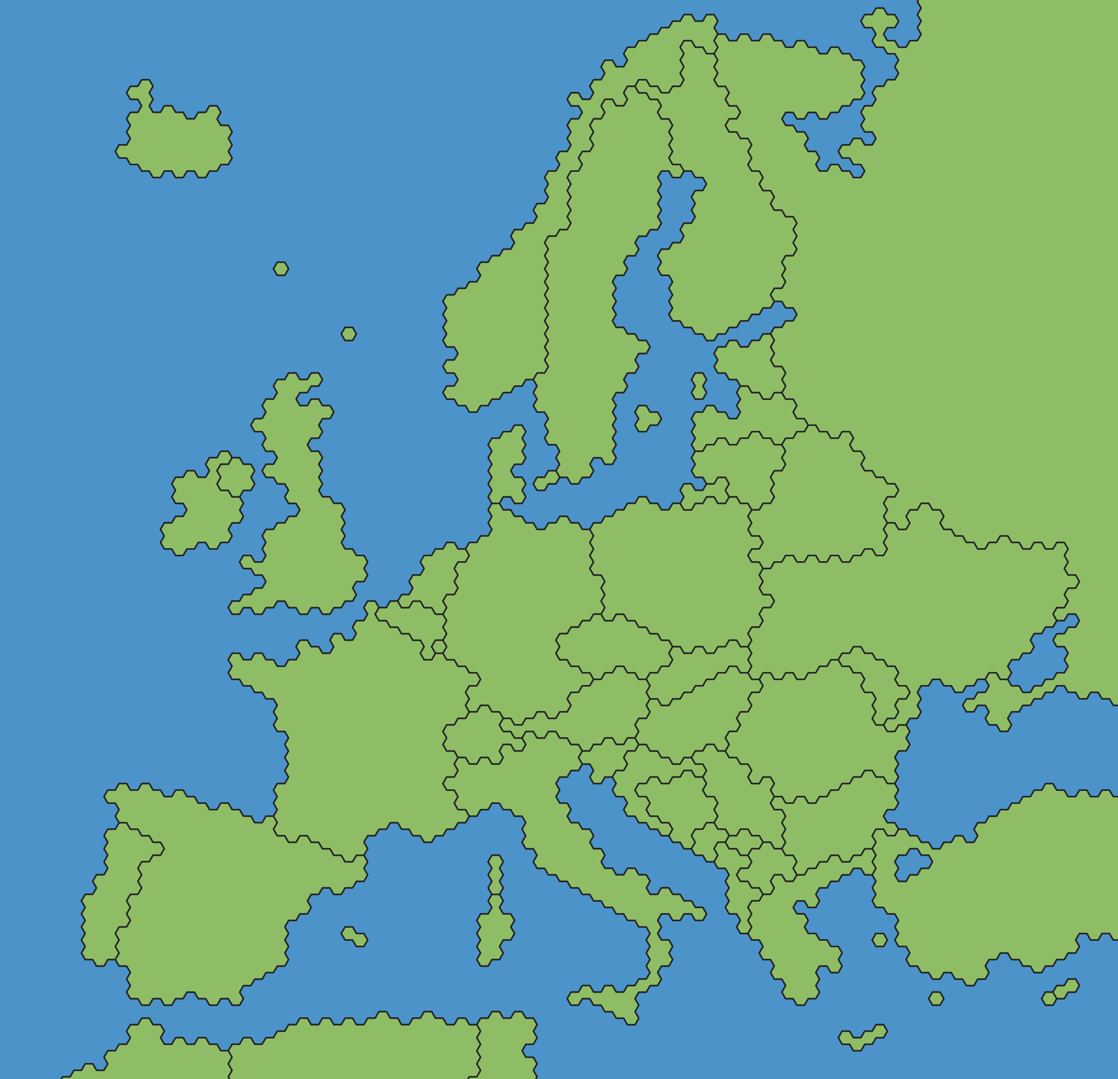 Hexagonal Europe
